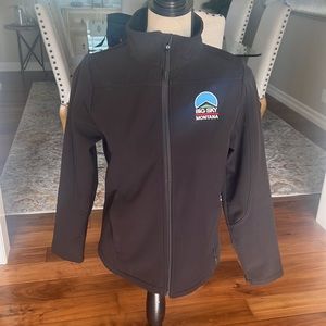 Big Sky Montana light weight jacket 2 zip side pockets size S no rips or stains